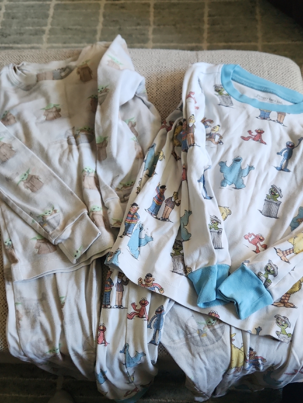 Kids' Blue Character Print Pajama Set 2 Pairs- Pottery Barn